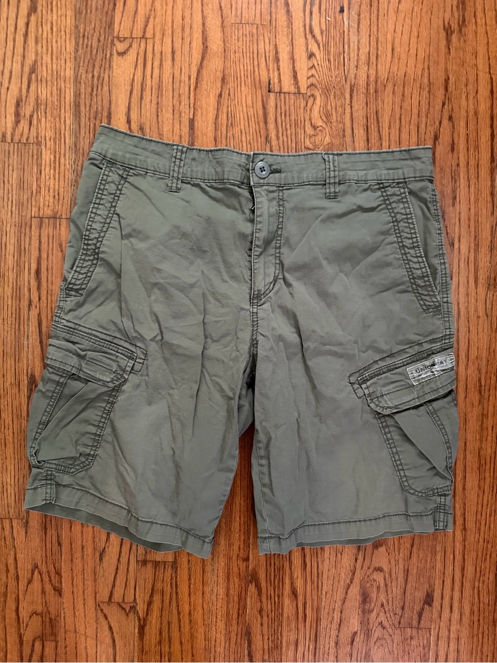Y2K UNIONBAY Cargo Shorts Mens 34 Green